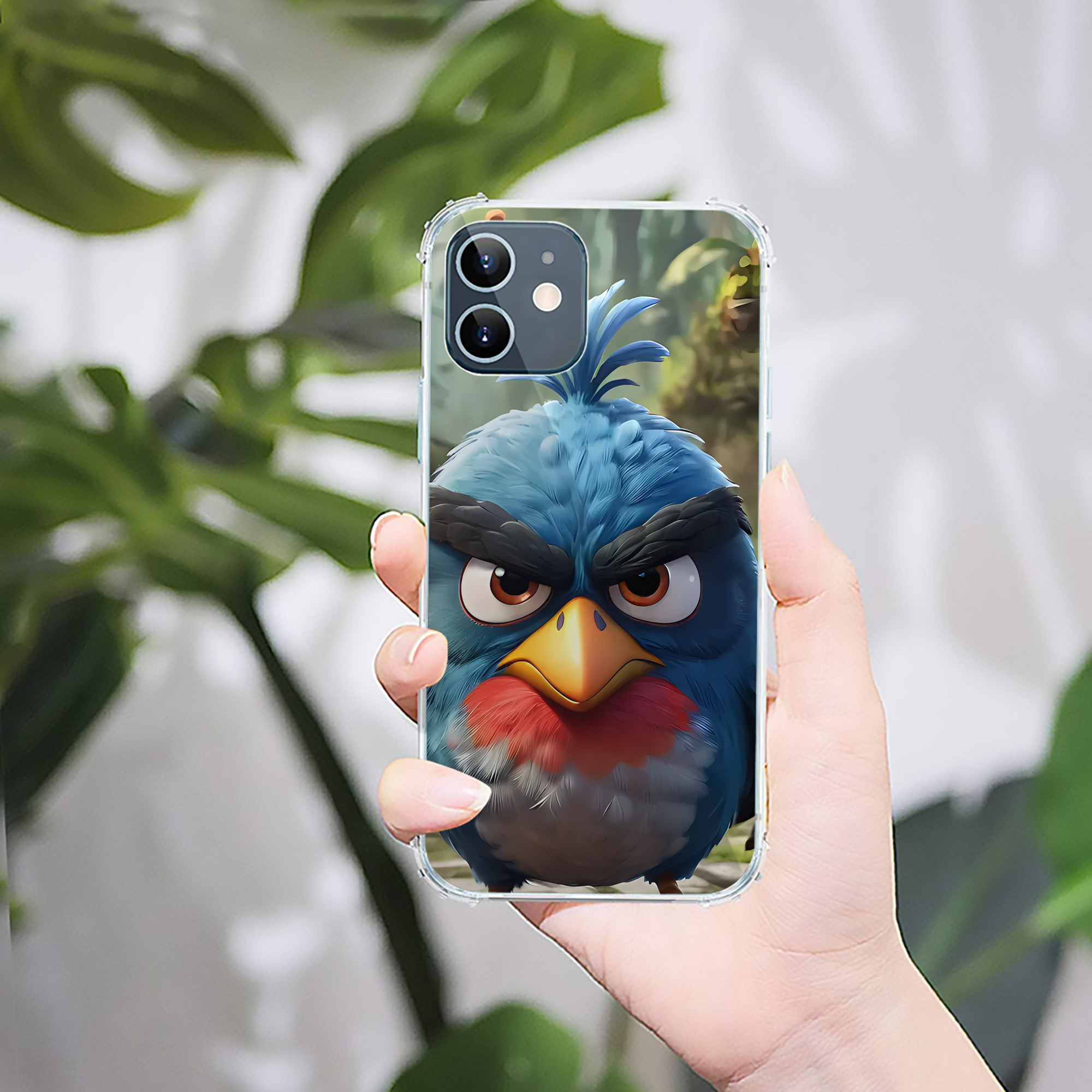 （画像用） Angry Birds アングリーバード 【iPhone 12シリーズ対応】透明スマホケース（クリアソフトケース）